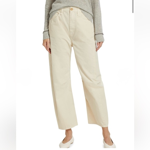 rag & bone Charlie Pant in color Ivory - Picture 2 of 13